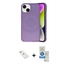 MARSİLYAN™- iPhone 14 Kılıf Ufuk Serisi - Şeffaf Royal Nano Ekran Koruyucu + Diamond Kamera Lens - YL