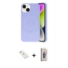 MARSİLYAN™- iPhone 14 Kılıf Ufuk Serisi - Siyah Bilvis 3D Cam Ekran Koruyucu + Diamond Kamera Lens - KI