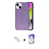 MARSİLYAN™- iPhone 14 Kılıf Ufuk Serisi - Siyah Bilvis 5in1 3D Magic Cam Ekran Koruyucu + Diamond Kamera Lens - KI