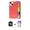 MARSİLYAN™- iPhone 14 Kılıf Ufuk Serisi - Siyah Bilvis 5in1 3D Magic Cam Ekran Koruyucu + PVD Metal Kamera Lens - TU