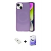 MARSİLYAN™- iPhone 14 Kılıf Ufuk Serisi - Siyah Bilvis 5in1 5D Magic Hayalet Cam Ekran Koruyucu + Diamond Kamera Lens - YL