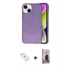 MARSİLYAN™- iPhone 14 Kılıf Ufuk Serisi - Siyah Bilvis Hayalet Cam Ekran Koruyucu + Diamond Kamera Lens - PE