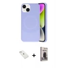 MARSİLYAN™- iPhone 14 Kılıf Ufuk Serisi - Siyah Bilvis Hayalet Cam Ekran Koruyucu + Diamond Kamera Lens - PE