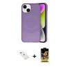 MARSİLYAN™- iPhone 14 Kılıf Ufuk Serisi - Siyah Buffer Cam Ekran Koruyucu + Diamond Kamera Lens - KI