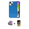 MARSİLYAN™- iPhone 14 Kılıf Ufuk Serisi - Siyah Buffer Cam Ekran Koruyucu + Raze Metal Kamera Lens - GS