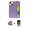 MARSİLYAN™- iPhone 14 Kılıf Ufuk Serisi - Siyah Buffer Cam Ekran Koruyucu + Raze Metal Kamera Lens - GS