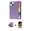 MARSİLYAN™- iPhone 14 Kılıf Ufuk Serisi - Siyah Buffer Cam Ekran Koruyucu + Raze Metal Kamera Lens - KI