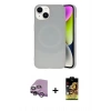 MARSİLYAN™- iPhone 14 Kılıf Ufuk Serisi - Siyah Buffer Cam Ekran Koruyucu + Raze Metal Kamera Lens - MR