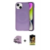 MARSİLYAN™- iPhone 14 Kılıf Ufuk Serisi - Siyah Buffer Cam Ekran Koruyucu + Raze Metal Kamera Lens - MR