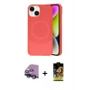 MARSİLYAN™- iPhone 14 Kılıf Ufuk Serisi - Siyah Buffer Cam Ekran Koruyucu + Raze Metal Kamera Lens - SH