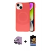 MARSİLYAN™- iPhone 14 Kılıf Ufuk Serisi - Siyah Buffer Hayalet Cam Ekran Koruyucu + Raze Metal Kamera Lens - GS