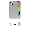 MARSİLYAN™- iPhone 14 Kılıf Ufuk Serisi - Siyah Joko Magic 5D Cam + Diamond Kamera Lens - KI