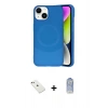 MARSİLYAN™- iPhone 14 Kılıf Ufuk Serisi - Siyah Joko Magic 5D Cam + Diamond Kamera Lens - PE