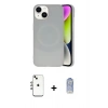 MARSİLYAN™- iPhone 14 Kılıf Ufuk Serisi - Siyah Joko Magic 5D Cam + Shine Kamera Lens - GI