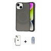 MARSİLYAN™- iPhone 14 Kılıf Ufuk Serisi - Siyah Joko Magic 5D Cam + Shine Kamera Lens - GI