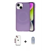 MARSİLYAN™- iPhone 14 Kılıf Ufuk Serisi - Siyah Joko Magic 5D Cam + Shine Kamera Lens - KI