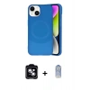 MARSİLYAN™- iPhone 14 Kılıf Ufuk Serisi - Siyah Joko Magic 5D Cam + PVD Metal Kamera Lens - MI