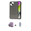 MARSİLYAN™- iPhone 14 Kılıf Ufuk Serisi - Siyah Joko Magic 5D Cam + Raze Metal Kamera Lens - GS