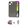 MARSİLYAN™- iPhone 14 Kılıf Ufuk Serisi - Siyah Joko Magic 5D Cam + Raze Metal Kamera Lens - KI
