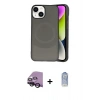 MARSİLYAN™- iPhone 14 Kılıf Ufuk Serisi - Siyah Joko Magic 5D Cam + Raze Metal Kamera Lens - SH