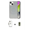 MARSİLYAN™- iPhone 14 Kılıf Ufuk Serisi - Siyah Joko Magic 5D Hayalet Cam + Shine Kamera Lens - GD