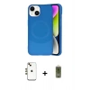 MARSİLYAN™- iPhone 14 Kılıf Ufuk Serisi - Siyah Joko Magic 5D Hayalet Cam + Shine Kamera Lens - GD