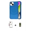 MARSİLYAN™- iPhone 14 Kılıf Ufuk Serisi - Siyah Joko Magic 5D Hayalet Cam + Shine Kamera Lens - KI