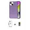MARSİLYAN™- iPhone 14 Kılıf Ufuk Serisi - Siyah Joko Magic 5D Hayalet Cam + Shine Kamera Lens - MI