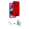 MARSİLYAN™- iPhone 14 Kılıf Vadi Çizgi Prime - Şeffaf Royal Nano Ekran Koruyucu + Diamond Kamera Lens - SABE
