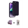 MARSİLYAN™- iPhone 14 Kılıf Vadi Çizgi Prime - Siyah Bilvis 3D Cam Ekran Koruyucu + Raze Metal Kamera Lens - KI