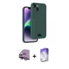 MARSİLYAN™- iPhone 14 Kılıf Vadi Çizgi Prime - Siyah Bilvis 5in1 3D Magic Cam Ekran Koruyucu + Raze Metal Kamera Lens - GS