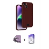MARSİLYAN™- iPhone 14 Kılıf Vadi Çizgi Prime - Siyah Bilvis 5in1 3D Magic Cam Ekran Koruyucu + Raze Metal Kamera Lens - GS