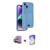 MARSİLYAN™- iPhone 14 Kılıf Vadi Çizgi Prime - Siyah Bilvis 5in1 3D Magic Cam Ekran Koruyucu + Raze Metal Kamera Lens - GS