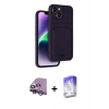 MARSİLYAN™- iPhone 14 Kılıf Vadi Çizgi Prime - Siyah Bilvis 5in1 3D Magic Cam Ekran Koruyucu + Raze Metal Kamera Lens - GS