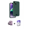 MARSİLYAN™- iPhone 14 Kılıf Vadi Çizgi Prime - Siyah Bilvis 5in1 3D Magic Cam Ekran Koruyucu + Raze Metal Kamera Lens - MR