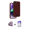 MARSİLYAN™- iPhone 14 Kılıf Vadi Çizgi Prime - Siyah Bilvis 5in1 3D Magic Cam Ekran Koruyucu + Raze Metal Kamera Lens - MR