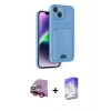 MARSİLYAN™- iPhone 14 Kılıf Vadi Çizgi Prime - Siyah Bilvis 5in1 3D Magic Cam Ekran Koruyucu + Raze Metal Kamera Lens - KI
