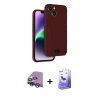 MARSİLYAN™- iPhone 14 Kılıf Vadi Çizgi Prime - Siyah Bilvis 5in1 5D Magic Hayalet Cam Ekran Koruyucu + Raze Metal Kamera Lens - GS