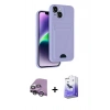 MARSİLYAN™- iPhone 14 Kılıf Vadi Çizgi Prime - Siyah Bilvis 5in1 5D Magic Hayalet Cam Ekran Koruyucu + Raze Metal Kamera Lens - GS