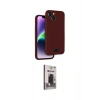 MARSİLYAN™- iPhone 14 Kılıf Vadi Çizgi Prime - Siyah Bilvis Hayalet Cam Ekran Koruyucu