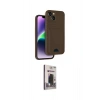MARSİLYAN™- iPhone 14 Kılıf Vadi Çizgi Prime - Siyah Bilvis Hayalet Cam Ekran Koruyucu