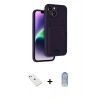MARSİLYAN™- iPhone 14 Kılıf Vadi Çizgi Prime - Siyah Joko Magic 5D Cam + Diamond Kamera Lens - SABE