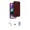 MARSİLYAN™- iPhone 14 Kılıf Vadi Çizgi Prime - Siyah Joko Magic 5D Cam + Diamond Kamera Lens - YL