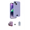 MARSİLYAN™- iPhone 14 Kılıf Vadi Çizgi Prime - Siyah Joko Magic 5D Cam + Raze Metal Kamera Lens - KI