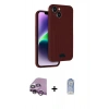MARSİLYAN™- iPhone 14 Kılıf Vadi Çizgi Prime - Siyah Joko Magic 5D Cam + Raze Metal Kamera Lens - MR