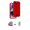 MARSİLYAN™- iPhone 14 Kılıf Vadi Çizgi Prime - Siyah Joko Magic 5D Cam + Raze Metal Kamera Lens - MR