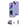 MARSİLYAN™- iPhone 14 Kılıf Vadi Çizgi Prime - Siyah Joko Magic 5D Cam + Raze Metal Kamera Lens - SH