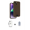 MARSİLYAN™- iPhone 14 Kılıf Vadi Çizgi Prime - Siyah Joko Magic 5D Cam + Shine Kamera Lens - GS