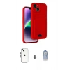 MARSİLYAN™- iPhone 14 Kılıf Vadi Çizgi Prime - Siyah Joko Magic 5D Cam + Shine Kamera Lens - GS