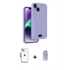 MARSİLYAN™- iPhone 14 Kılıf Vadi Çizgi Prime - Siyah Joko Magic 5D Cam + Shine Kamera Lens - GS